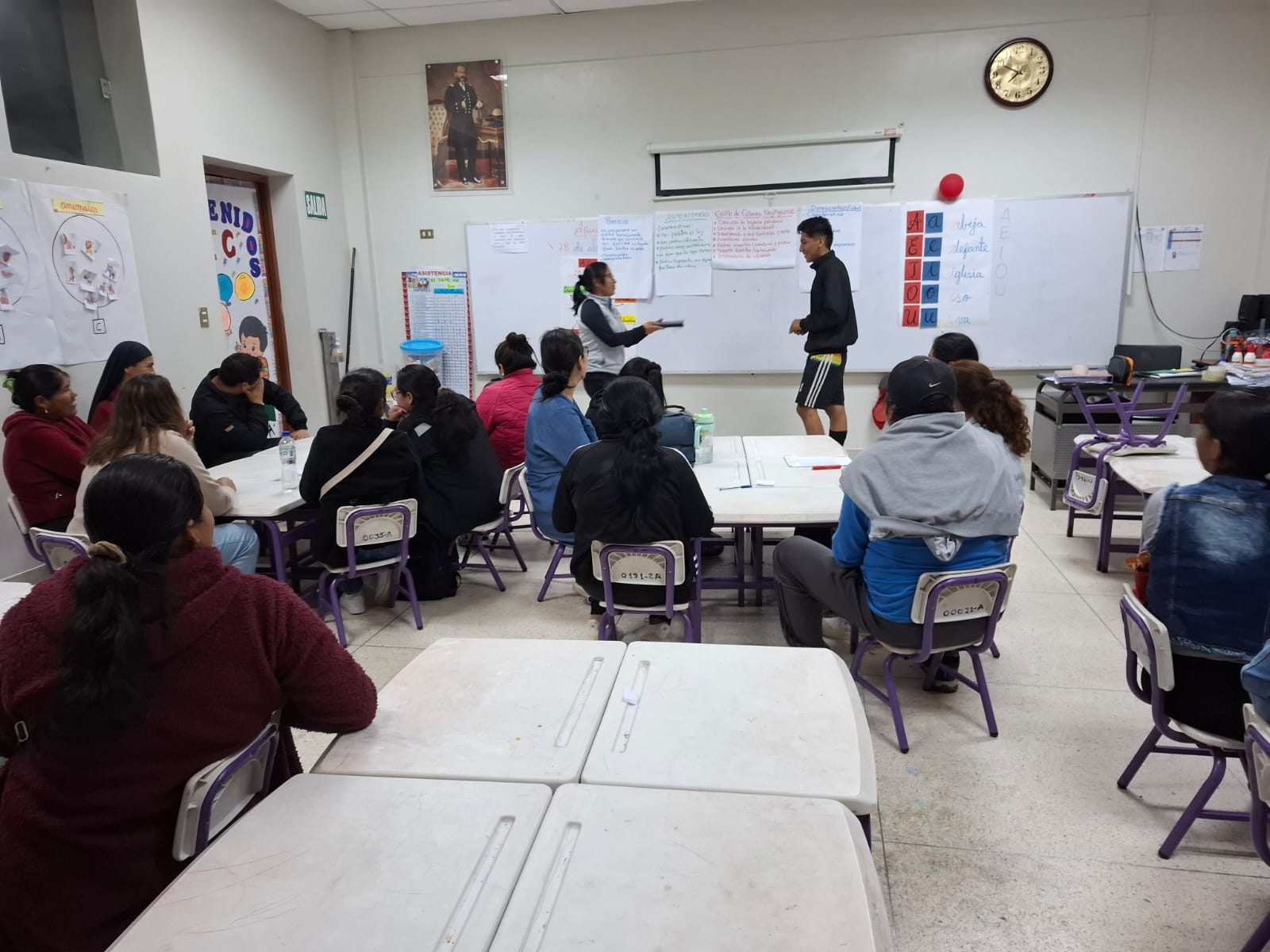 Charla de Psicología con estudiantes